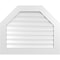 Ekena Millwork Octagonal Top Surface Mount PVC Gable Vent: Functional, w/ 3-1/2"W x 1"P Standard Frame, 34"W x 28"H GVPOT34X2801SF - alternate 1